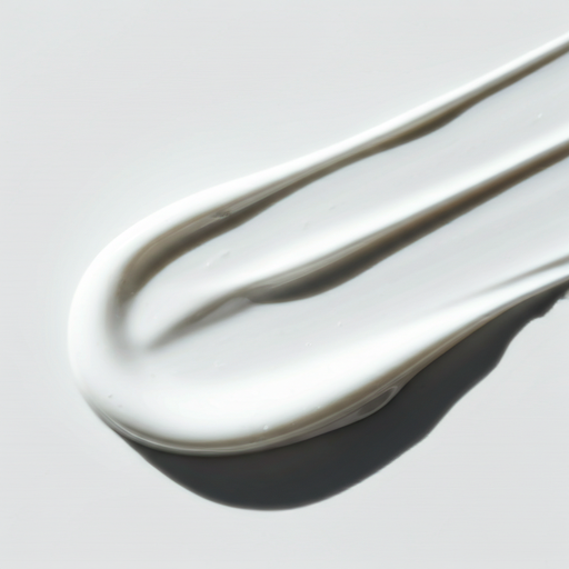 Abstract texture of creamy white retinol serum
